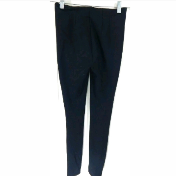 Zara Trafaluc Ponte Double Stripe Zip Leggings - Picture 3 of 4